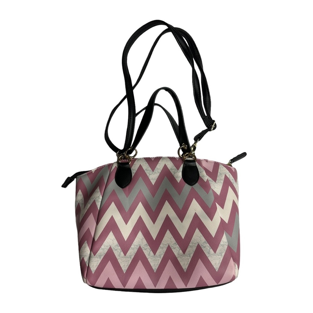 Betsey‎ Johnson Pink White Mauve Marble Kinlie Satchel